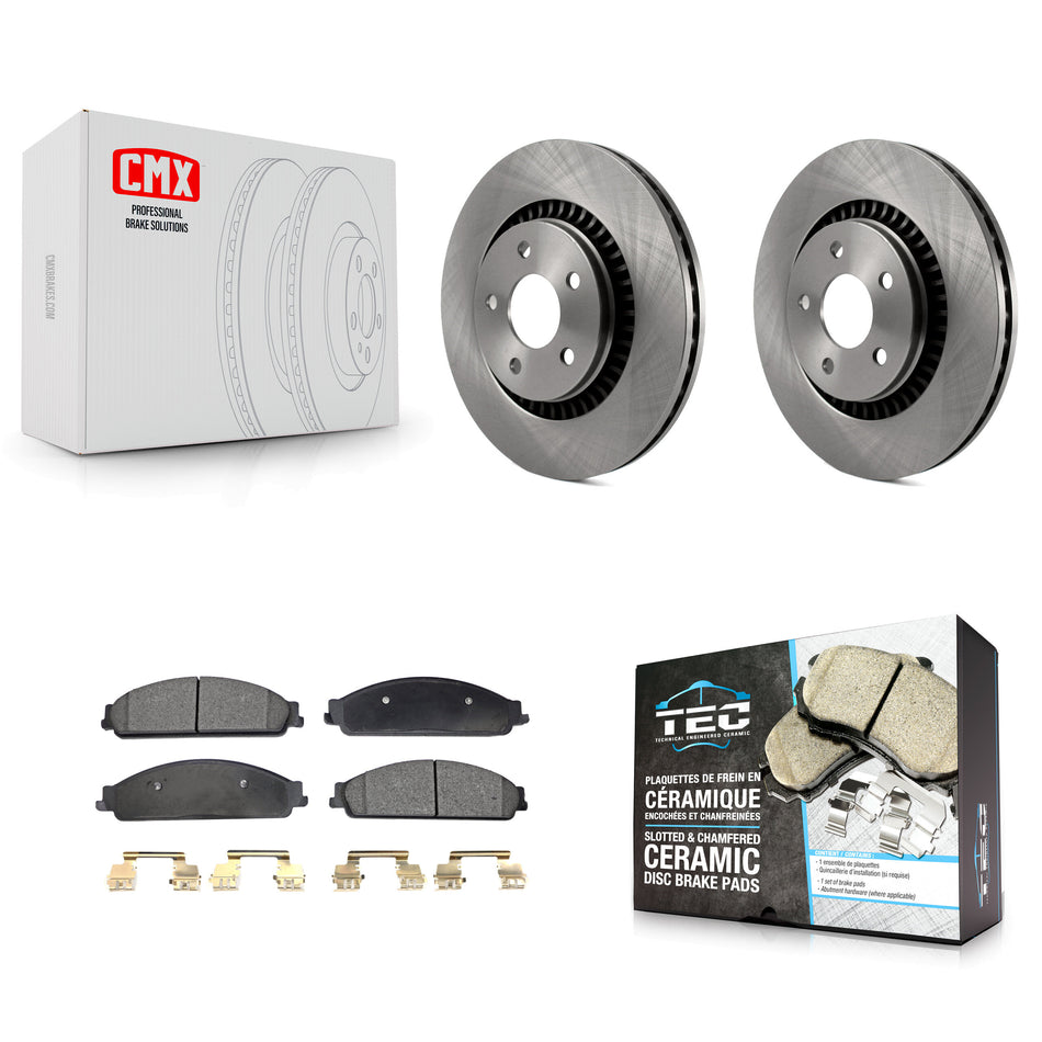 Front Disc Brake Rotors And Ceramic Pads Kit For Ford Five Hundred Freestyle Taurus Mercury Montego X Sable K8T-100138