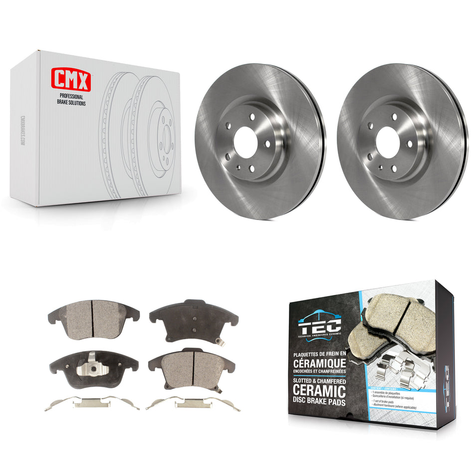 Front Disc Brake Rotors And Ceramic Pads Kit For Ford Fusion Lincoln MKZ K8T-100172