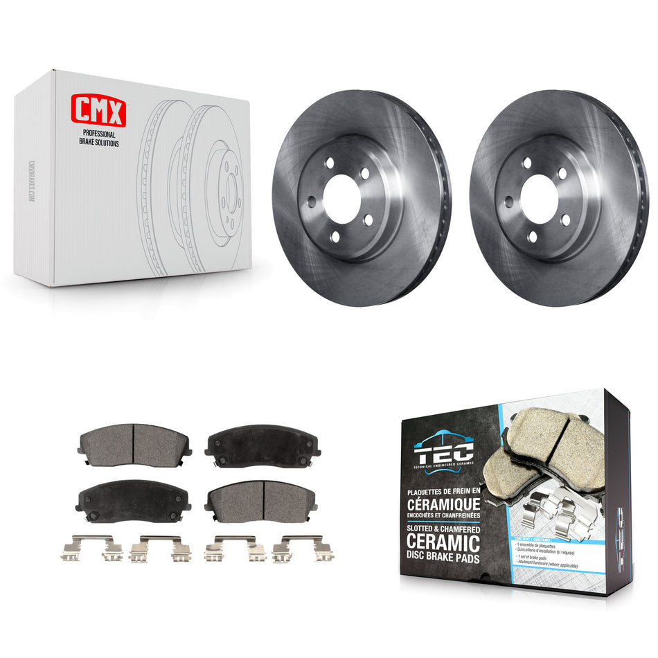 Front Disc Brake Rotors And Ceramic Pads Kit For Dodge Charger Chrysler 300 Challenger Magnum K8T-100219