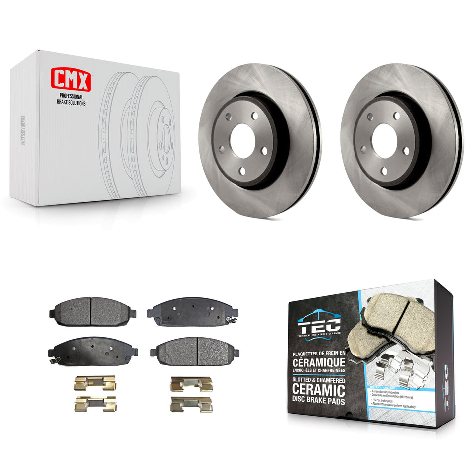 Front Disc Brake Rotors And Ceramic Pads Kit For Jeep Grand Cherokee Commander K8T-100223