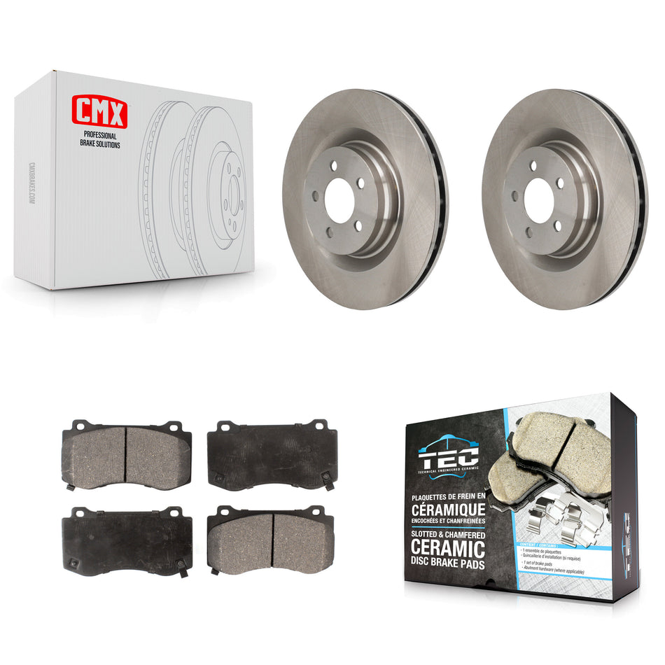 Front Disc Brake Rotors And Ceramic Pads Kit For Dodge Charger Chrysler 300 Challenger Magnum K8T-100224