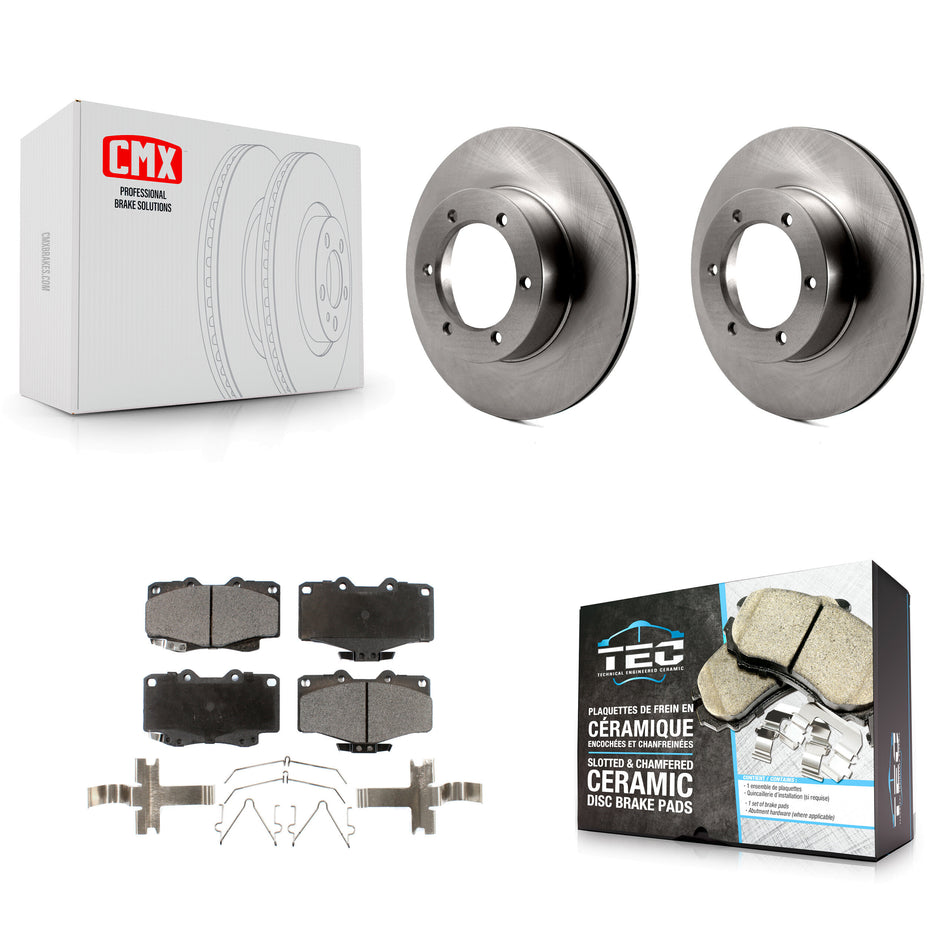 Front Disc Brake Rotors And Ceramic Pads Kit For Toyota Pickup 4Runner K8T-100255