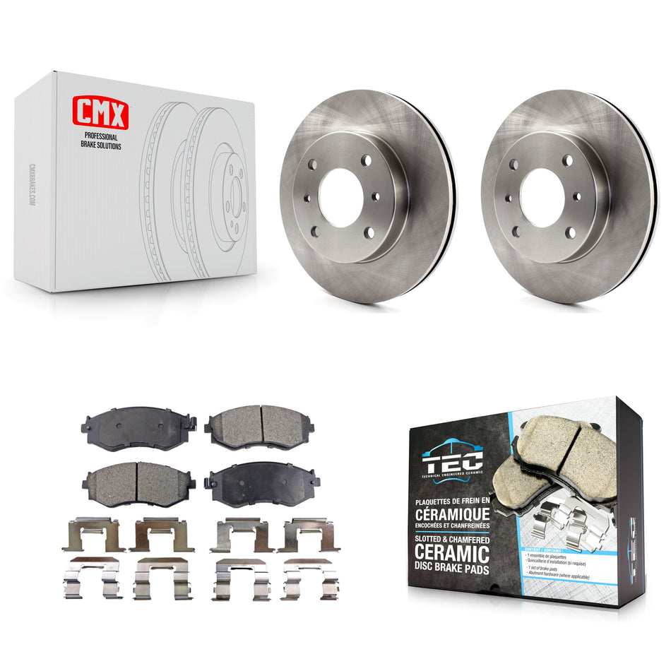 Front Disc Brake Rotors And Ceramic Pads Kit For Nissan Sentra 240SX Stanza Infiniti G20 Axxess INFINITI K8T-100257