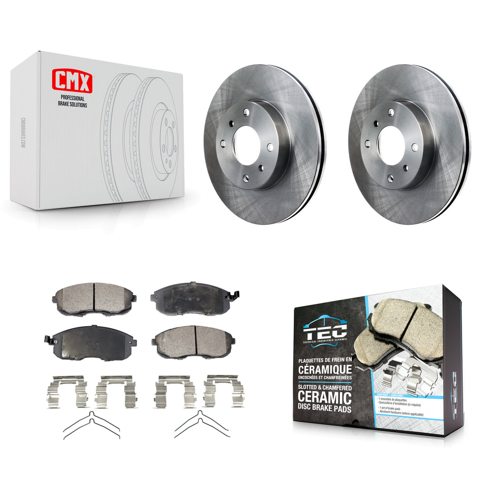 Front Disc Brake Rotors And Ceramic Pads Kit For Nissan Sentra Altima Infiniti G20 INFINITI K8T-100286