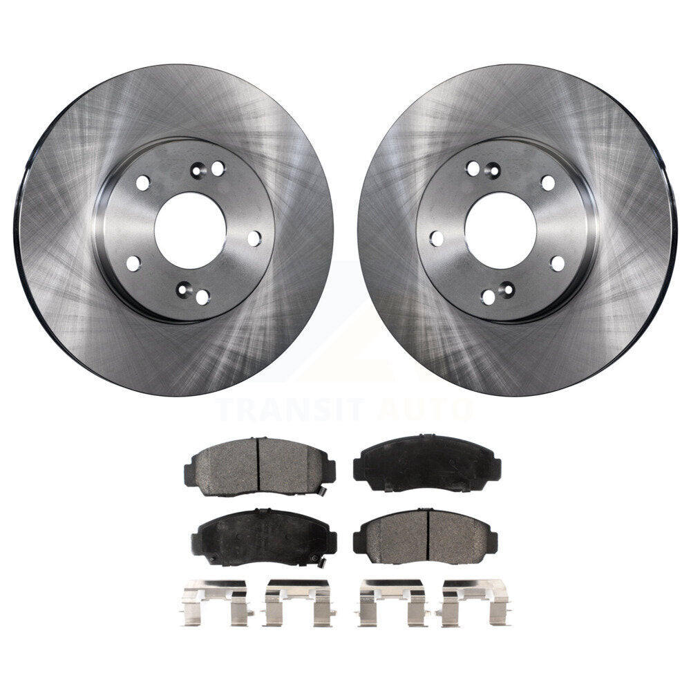 Front Brake Rotor & Ceramic Pad Kit For 2005 Honda Accord With 282mm Diameter K8T-100314