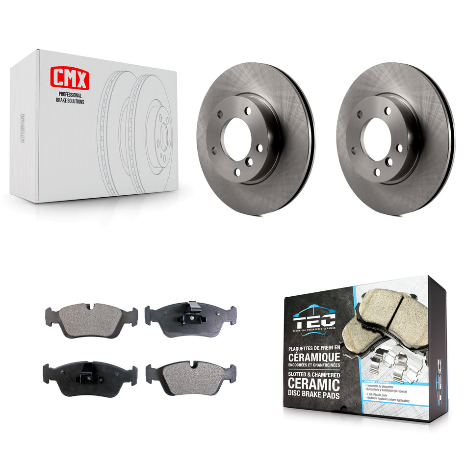 Front Disc Brake Rotors And Ceramic Pads Kit For BMW Z3 Z4 323i 323Ci 328i 318i 323is 328is 318is 320i K8T-100321