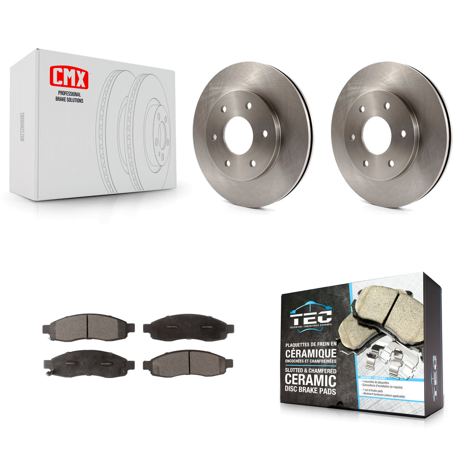 Front Disc Brake Rotors And Ceramic Pads Kit For Nissan Titan Pathfinder Armada INFINITI QX56 TITAN K8T-100420