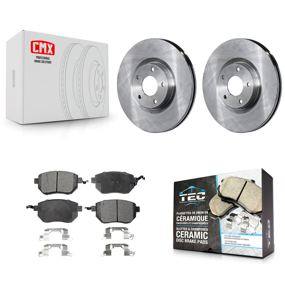 Front Disc Brake Rotors And Ceramic Pads Kit For Nissan Altima Murano Maxima Infiniti FX35 FX45 INFINITI K8T-100425