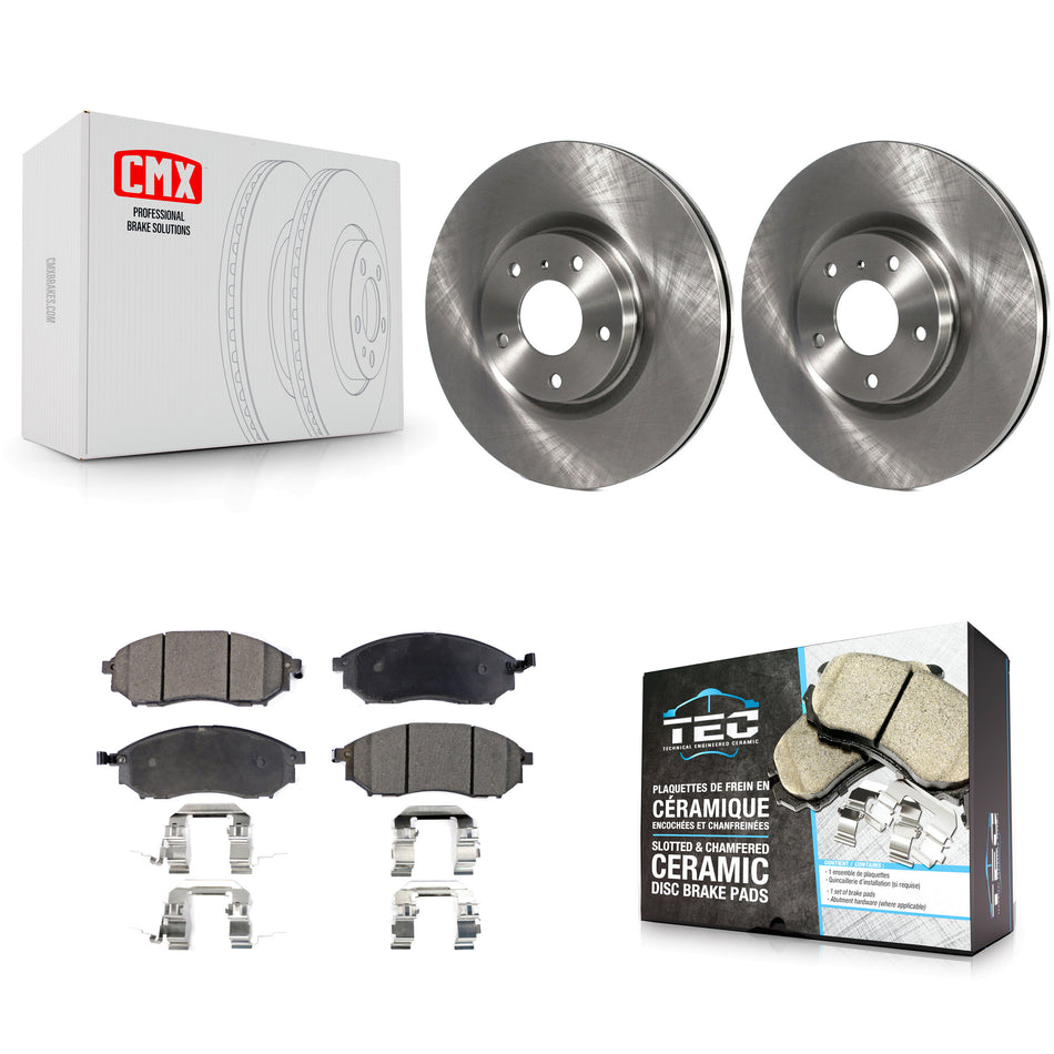 Front Disc Brake Rotors And Ceramic Pads Kit For INFINITI Nissan G37 Murano G35 M35 370Z 350Z EX35 M37 QX70 G25 Q70 Q70L M45 Q40 QX50 M56 EX37 M35h K8T-100441
