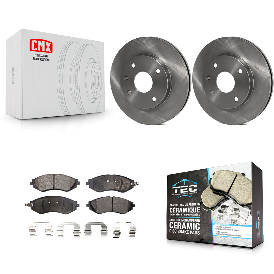 Front Disc Brake Rotors And Ceramic Pads Kit For Suzuki Forenza Reno Chevrolet Optra K8T-100454