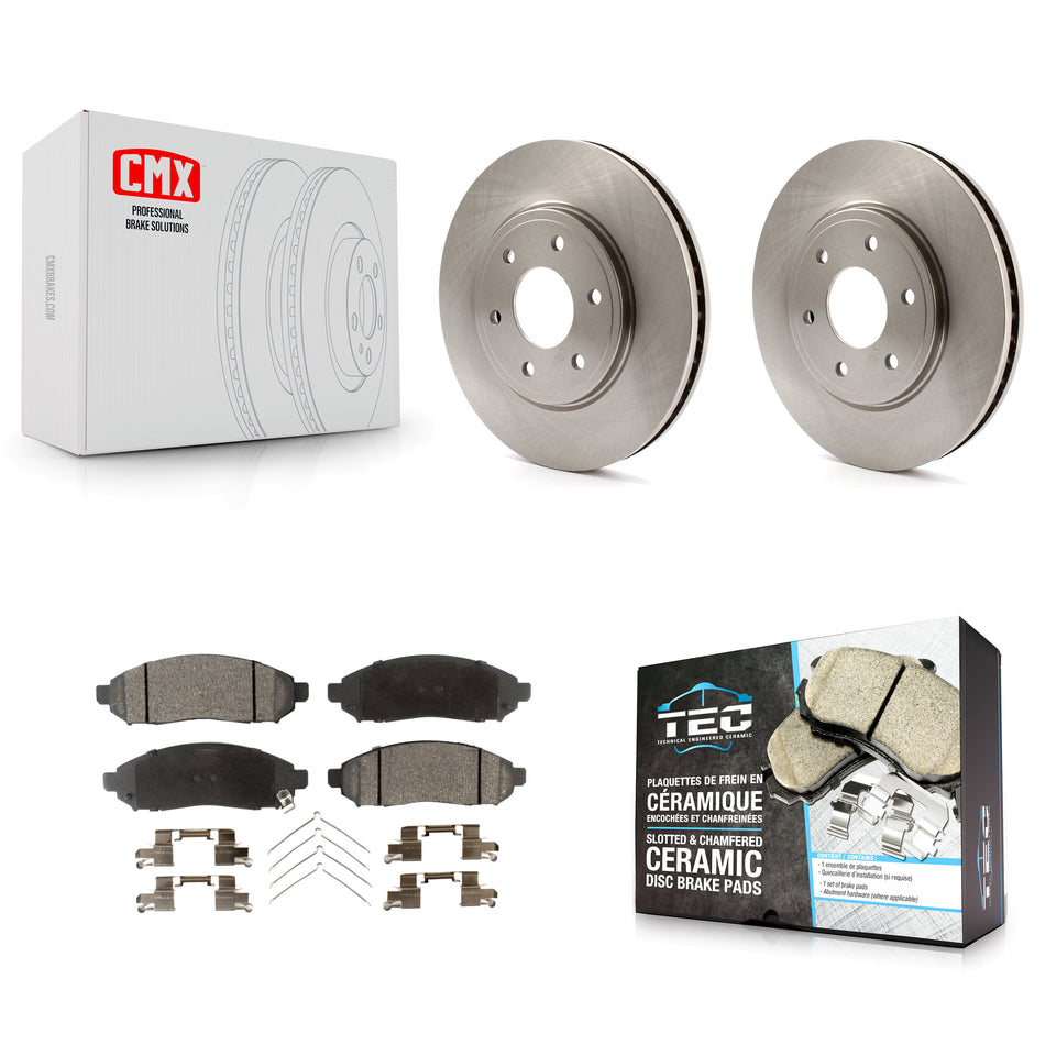 Front Disc Brake Rotors And Ceramic Pads Kit For Nissan Frontier Suzuki Equator 2.5L K8T-100462
