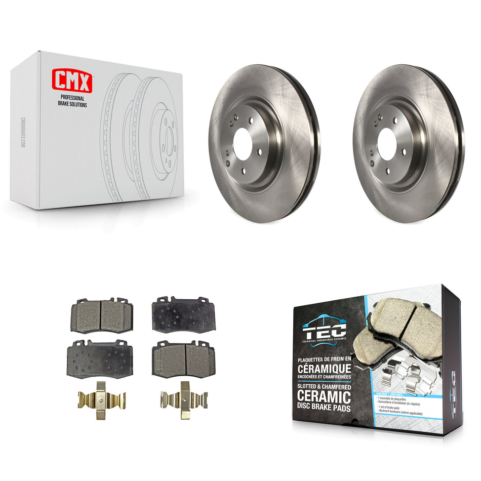 Front Disc Brake Rotors And Ceramic Pads Kit For Mercedes-Benz C230 C320 SLK350 K8T-100520