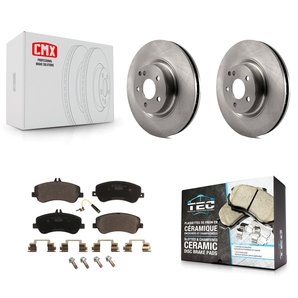 Front Disc Brake Rotors And Ceramic Pads Kit For Mercedes-Benz GLK350 GLK250 K8T-100528