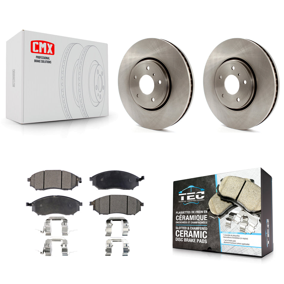 Front Disc Brake Rotors And Ceramic Pads Kit For Infiniti FX35 FX37 QX70 FX45 INFINITI K8T-100540