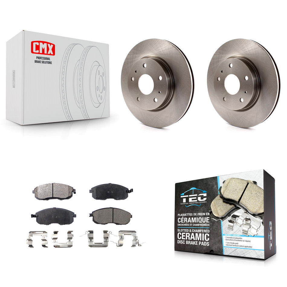 Front Disc Brake Rotors And Ceramic Pads Kit For Suzuki SX4 Crossover K8T-100555