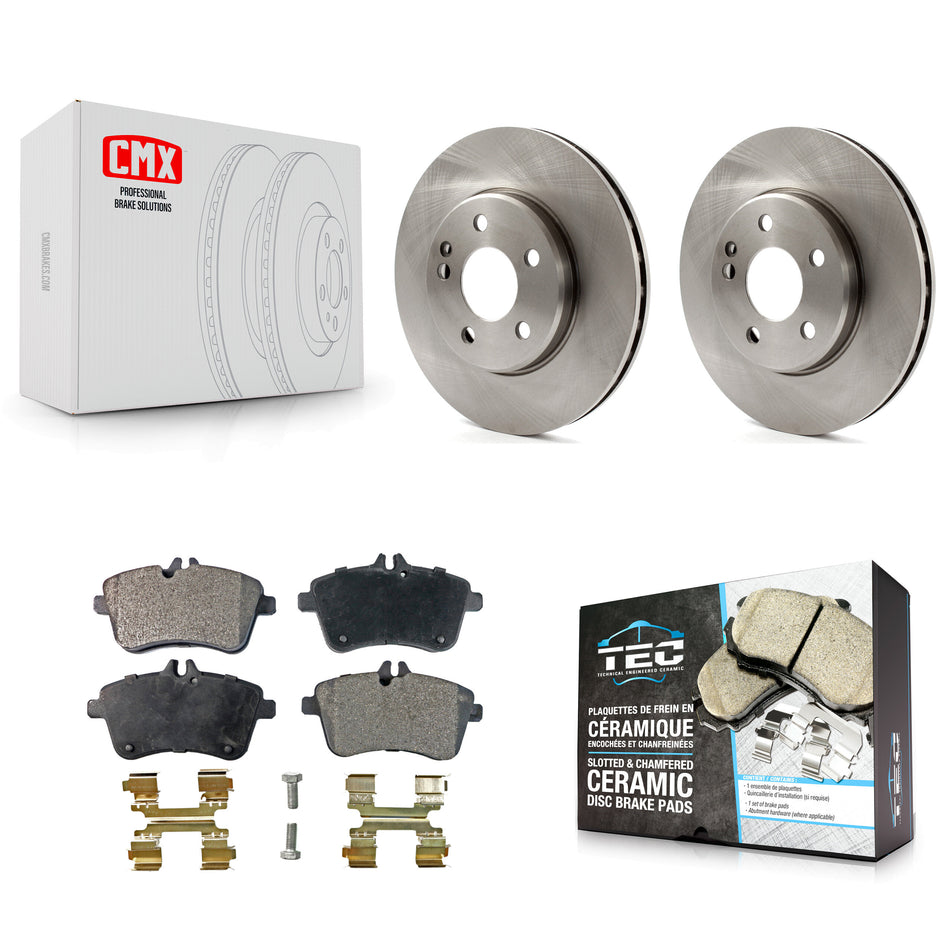 Front Disc Brake Rotors And Ceramic Pads Kit For 2006-2011 Mercedes-Benz B200 K8T-100579