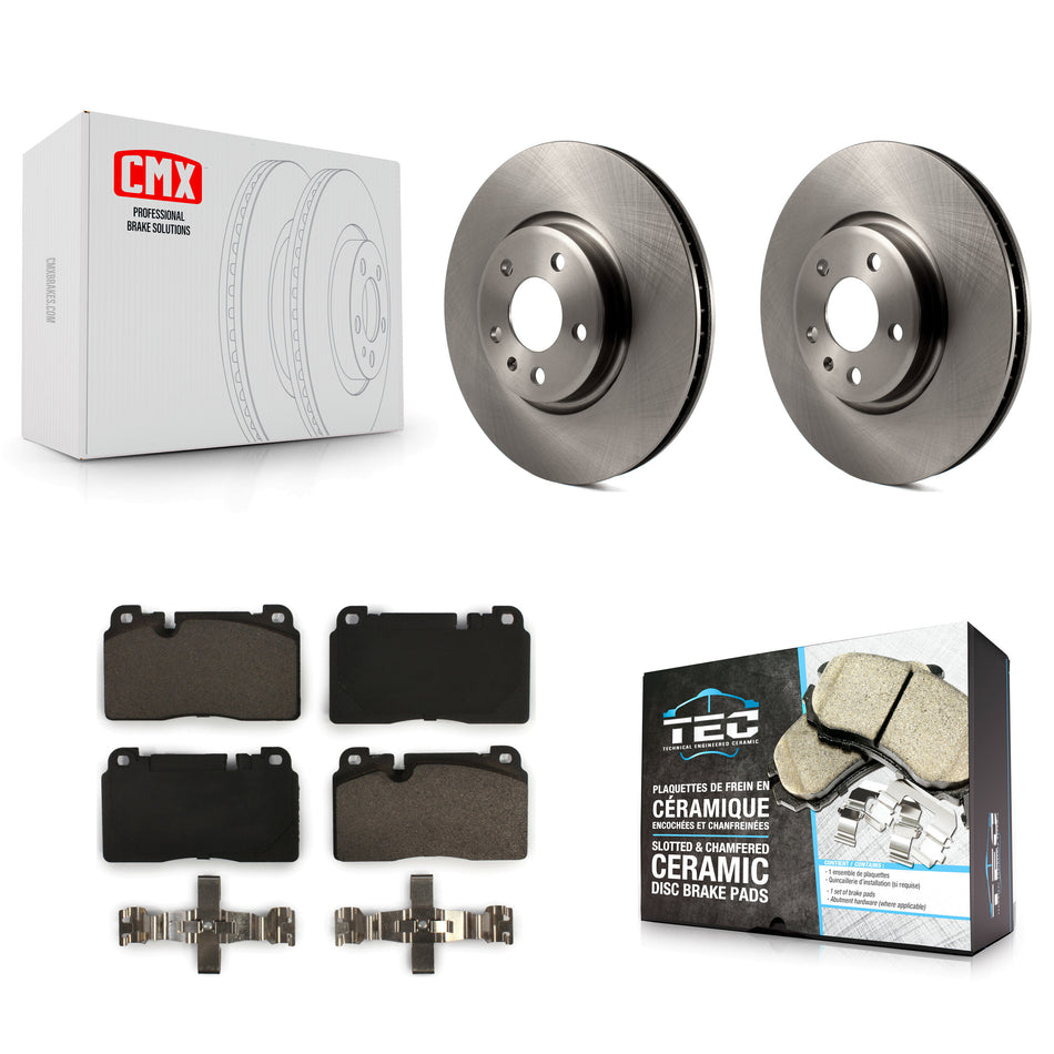 Front Disc Brake Rotors And Ceramic Pads Kit For Audi Q5 K8T-100637