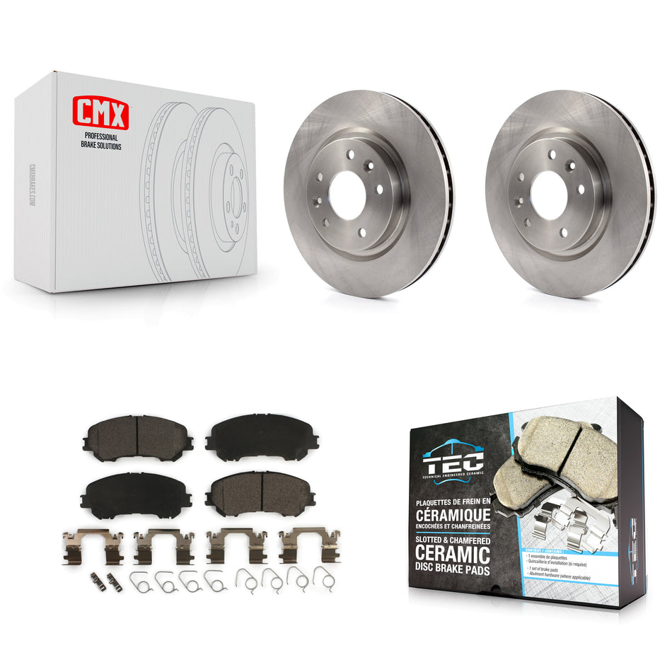 Front Disc Brake Rotors And Ceramic Pads Kit For Nissan Rogue Sport Qashqai K8T-100682