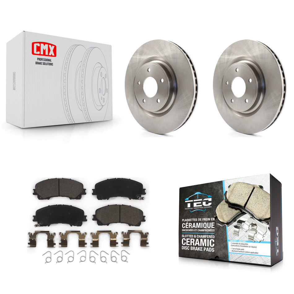 Front Disc Brake Rotors And Ceramic Pads Kit For Nissan Rogue K8T-100684