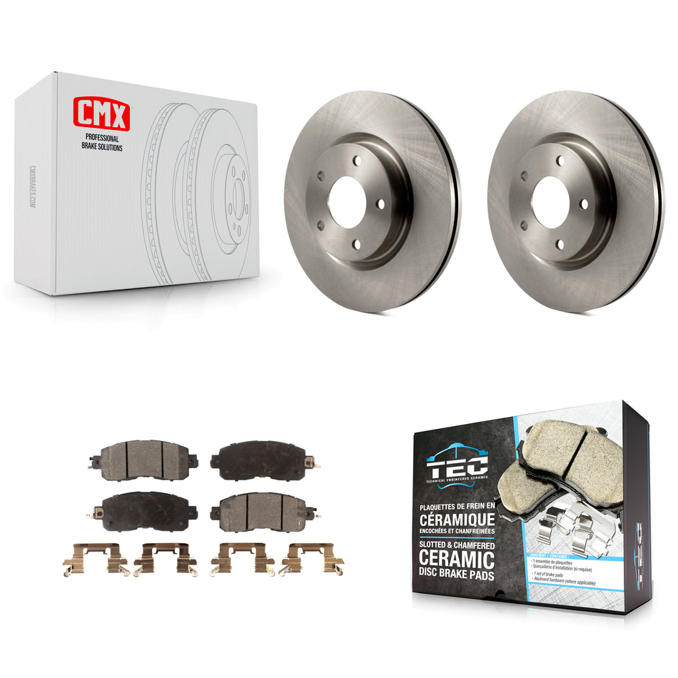 Front Disc Brake Rotors And Ceramic Pads Kit For Nissan Altima K8T-100685