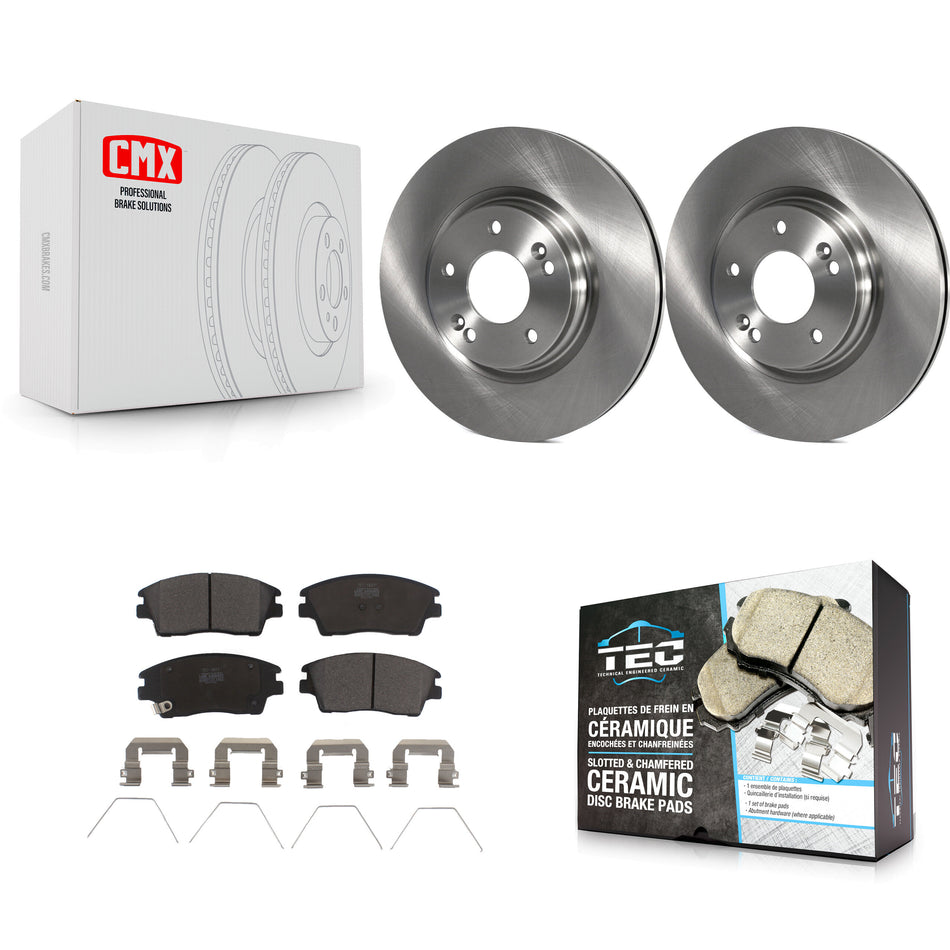 Front Disc Brake Rotors And Ceramic Pads Kit For Hyundai Elantra Tucson Kia Sportage K8T-100691