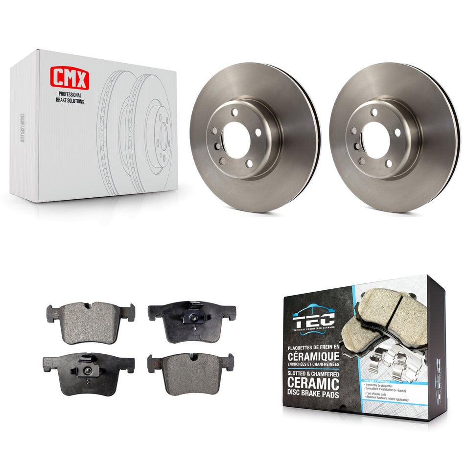 Front Disc Brake Rotors And Ceramic Pads Kit For BMW 335i xDrive 435i 328i GT 328d 330i Gran Coupe K8T-100701