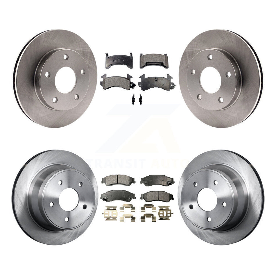 Front Rear Disc Brake Rotors And Ceramic Pads Kit For 1997-1997 Chevrolet S10 GMC Sonoma 4WD K8T-100765