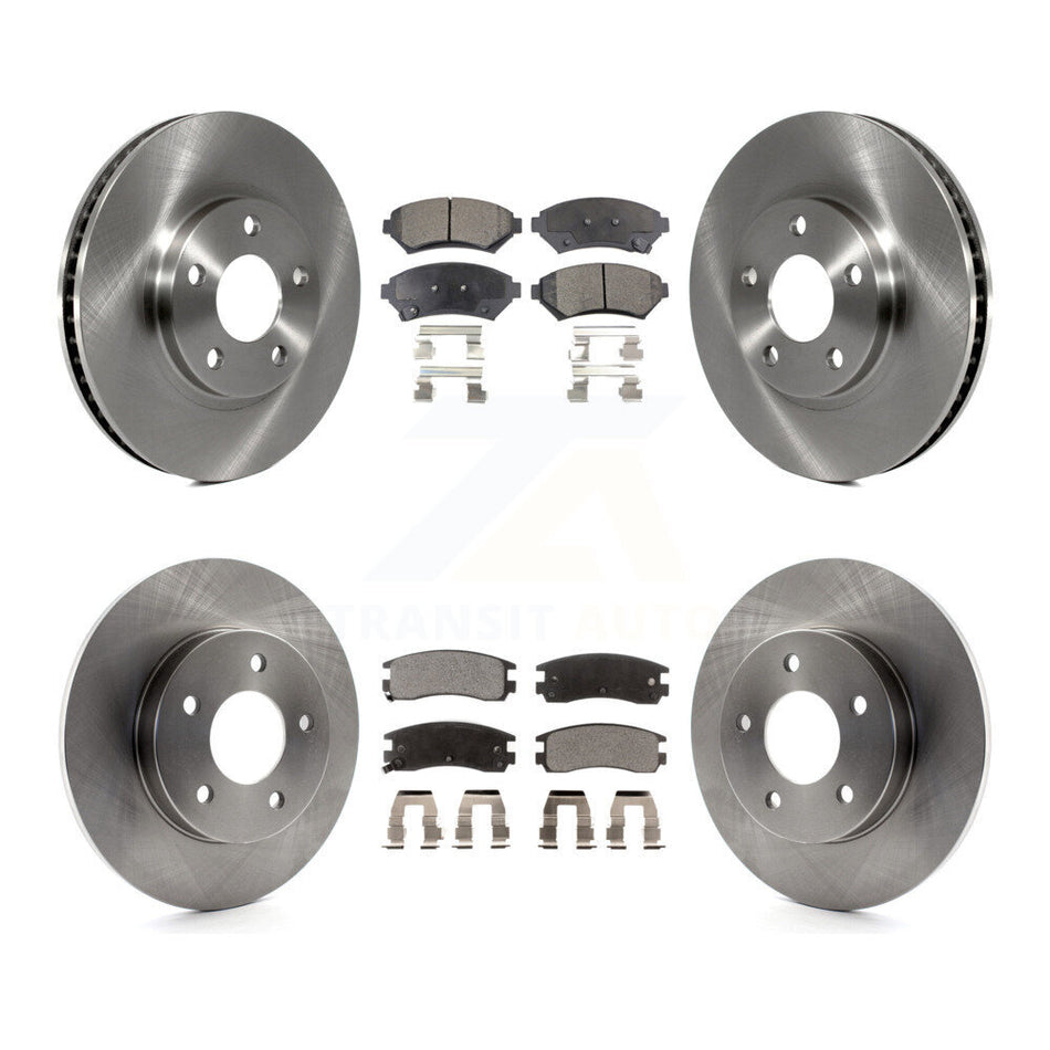 Front Rear Disc Brake Rotors And Ceramic Pads Kit For Cadillac DeVille Buick Park Avenue Eldorado Oldsmobile Aurora Riviera Seville K8T-100768