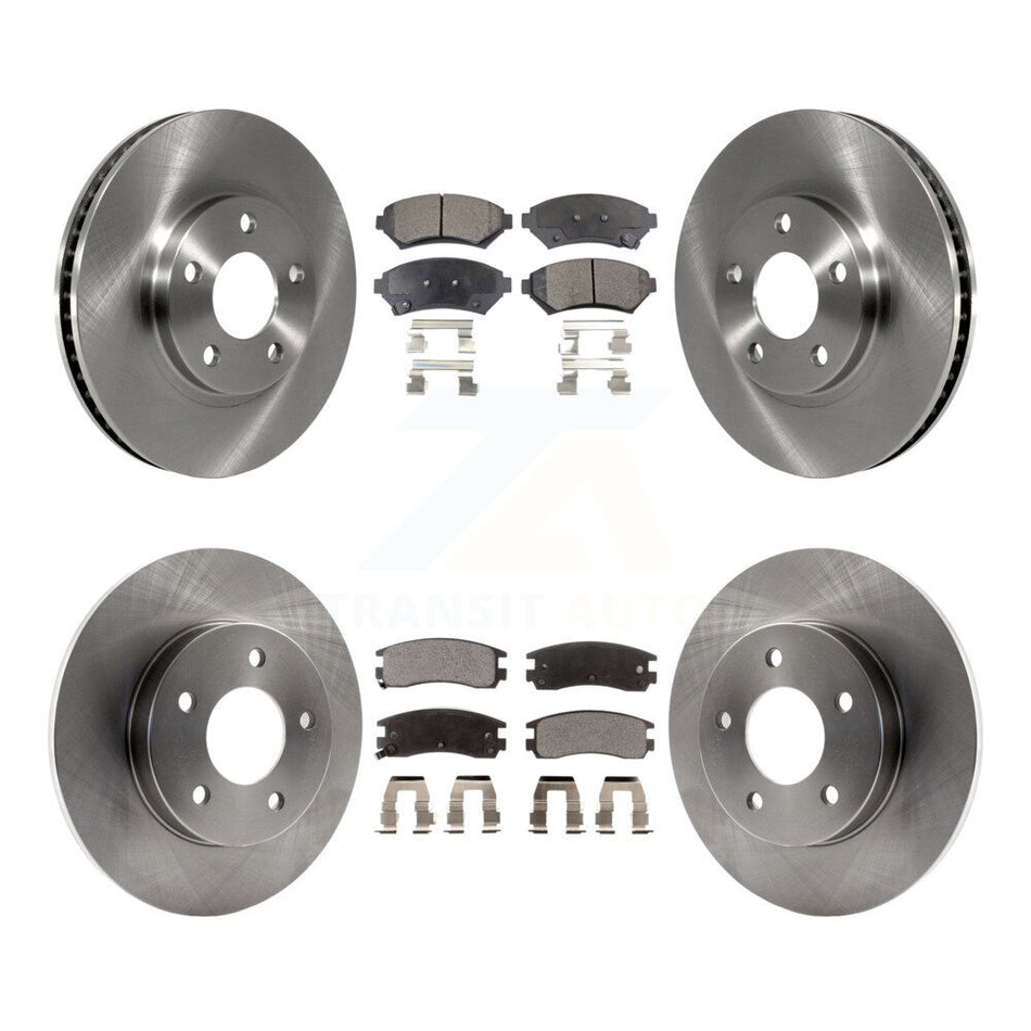 Front Rear Disc Brake Rotors And Ceramic Pads Kit For Cadillac DeVille Buick Park Avenue Eldorado Oldsmobile Aurora Riviera Seville K8T-100768