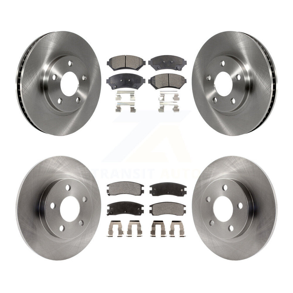 Front Rear Disc Brake Rotors And Ceramic Pads Kit For Cadillac DeVille Buick Park Avenue K8T-100769