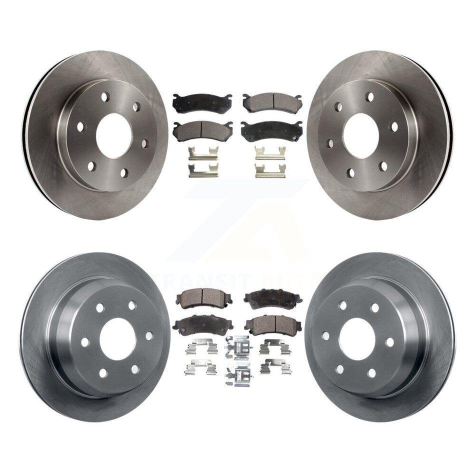 Front Rear Disc Brake Rotors And Ceramic Pads Kit For Chevrolet Silverado 1500 GMC Sierra Classic Suburban Tahoe Astro Yukon XL Safari K8T-100777
