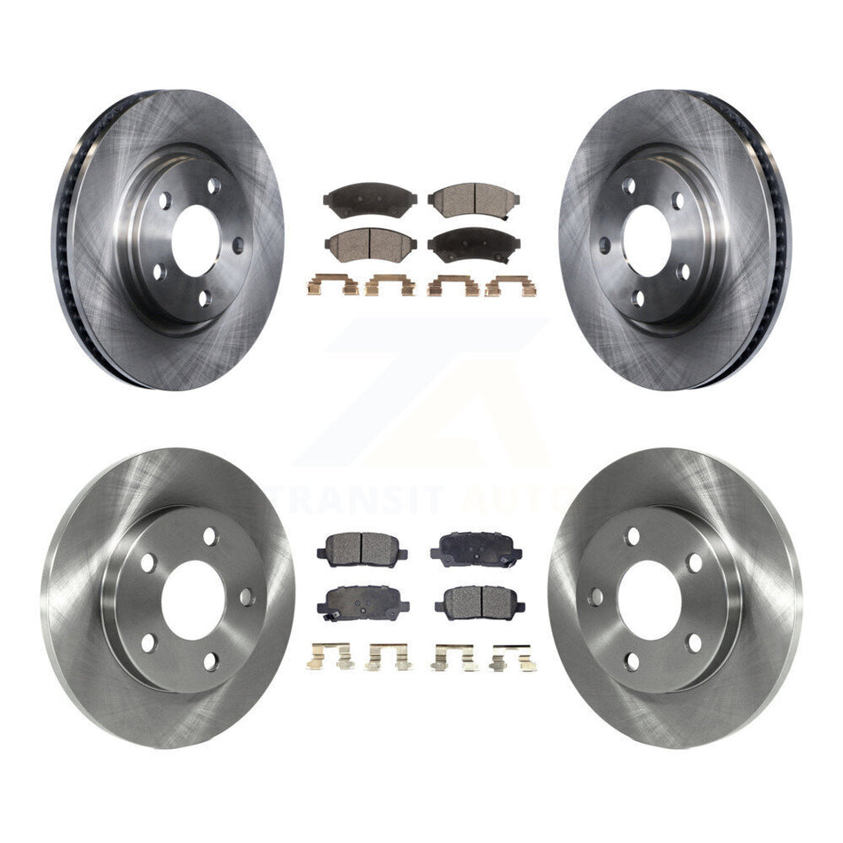 Front Rear Disc Brake Rotors And Ceramic Pads Kit For Pontiac Grand Prix Buick LaCrosse Allure K8T-100808