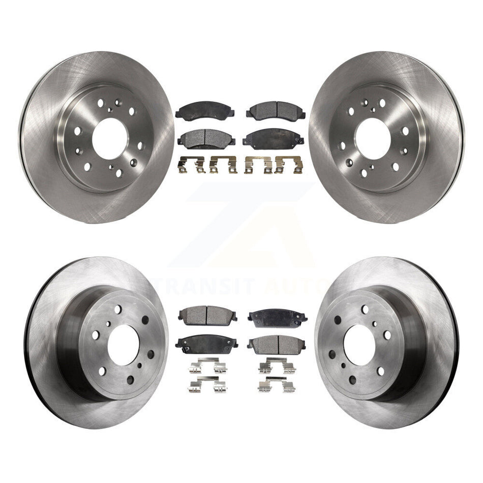 Front Rear Disc Brake Rotors And Ceramic Pads Kit For 2007-2007 Chevrolet Tahoe GMC Suburban 1500 Yukon Cadillac Avalanche XL Escalade ESV EXT K8T-100816