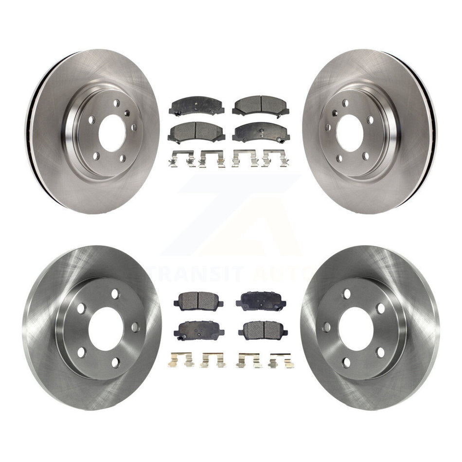 Front Rear Disc Brake Rotors And Ceramic Pads Kit For Chevrolet Impala Limited K8T-100830