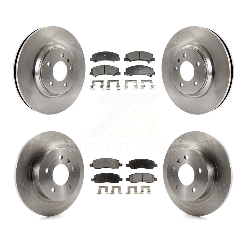 Front Rear Disc Brake Rotors And Ceramic Pads Kit For 2006-2011 Buick Lucerne Cadillac DTS K8T-100831