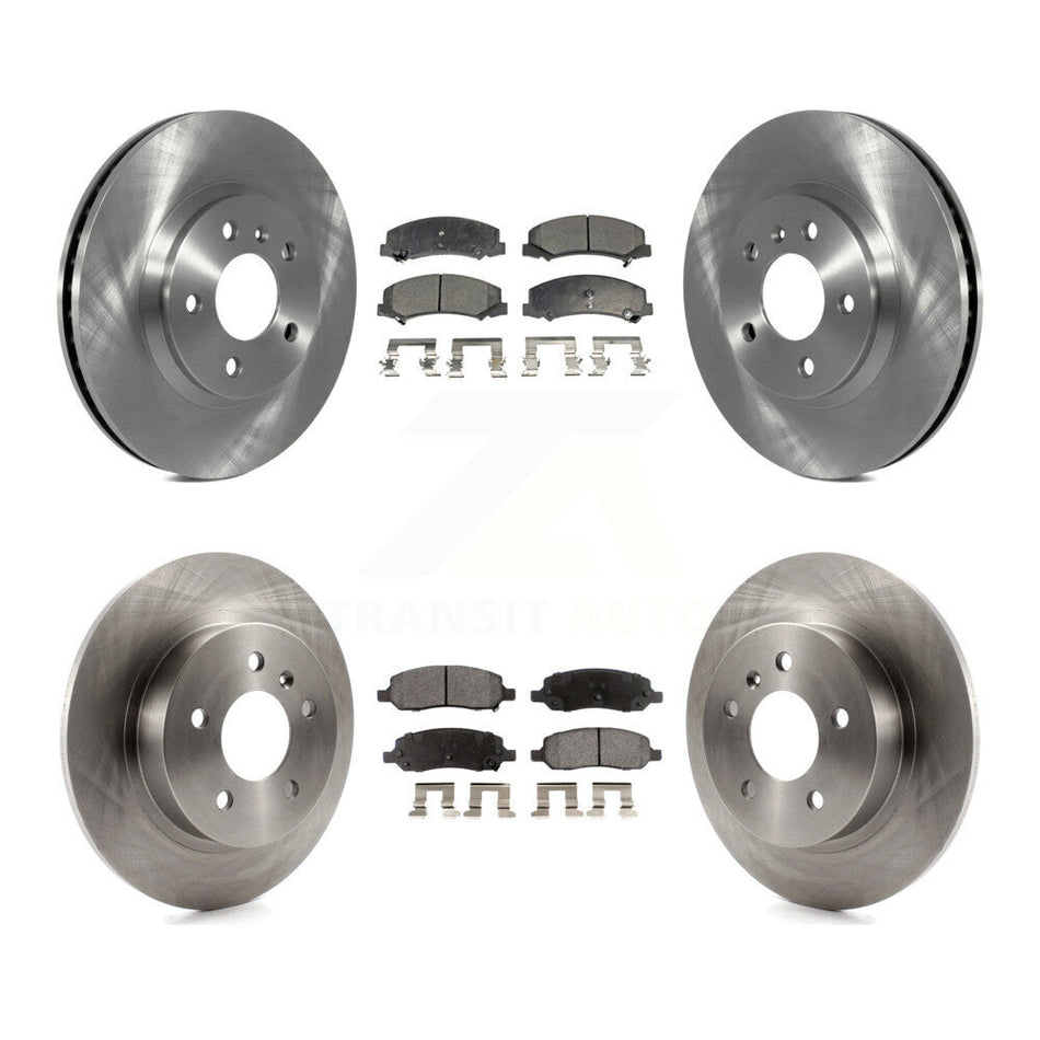 Front Rear Disc Brake Rotors And Ceramic Pads Kit For Buick Lucerne K8T-100833