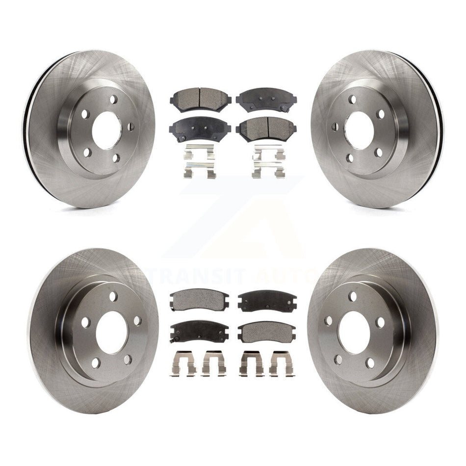 Front Rear Disc Brake Rotors And Ceramic Pads Kit For 2005-2005 Buick LeSabre Pontiac Bonneville Park Avenue K8T-100840