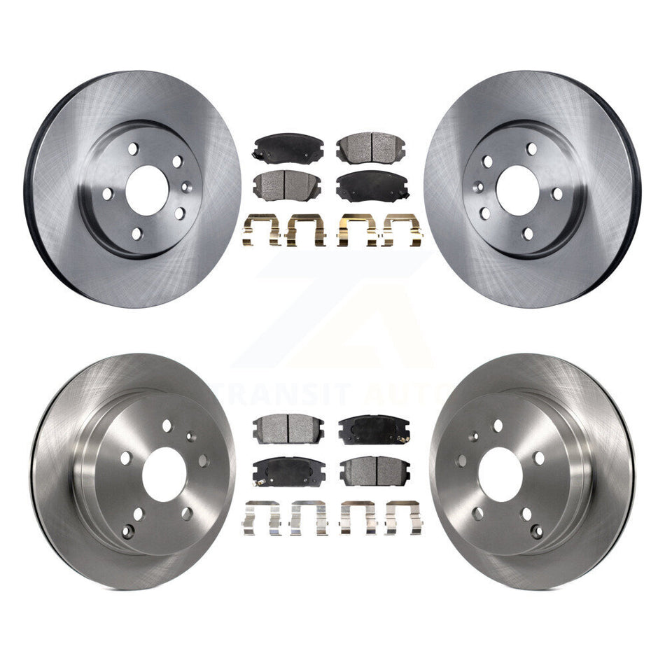 Front Rear Disc Brake Rotors And Ceramic Pads Kit For 2010-2017 Chevrolet Equinox GMC Terrain K8T-100862