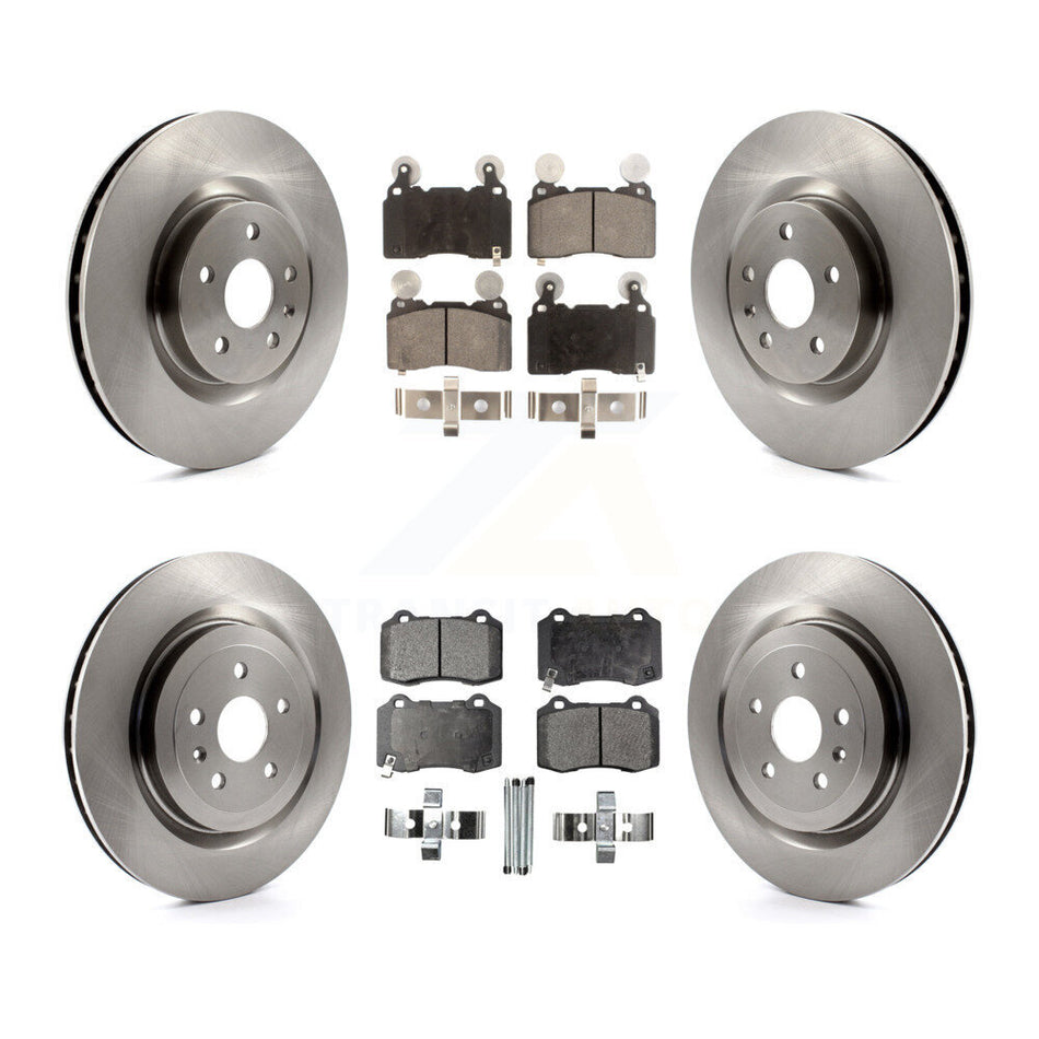 Front Rear Disc Brake Rotors And Ceramic Pads Kit For 2010-2015 Chevrolet Camaro SS K8T-100866