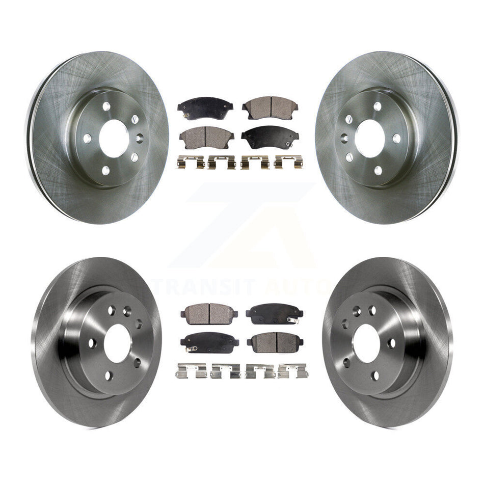 Front Rear Disc Brake Rotors And Ceramic Pads Kit For Chevrolet Cruze Sonic Limited K8T-100868