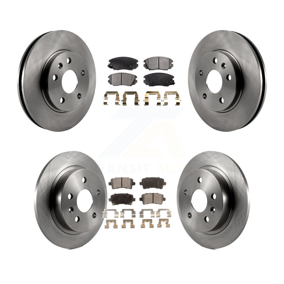 Front Rear Disc Brake Rotors And Ceramic Pads Kit For Chevrolet Malibu Limited K8T-100872