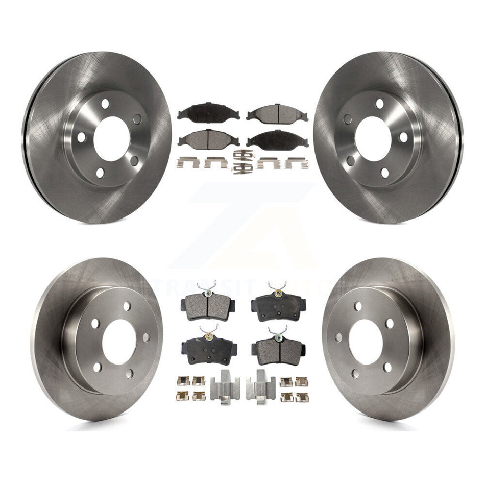 Front Rear Disc Brake Rotors And Ceramic Pads Kit For Ford Mustang K8T-100885