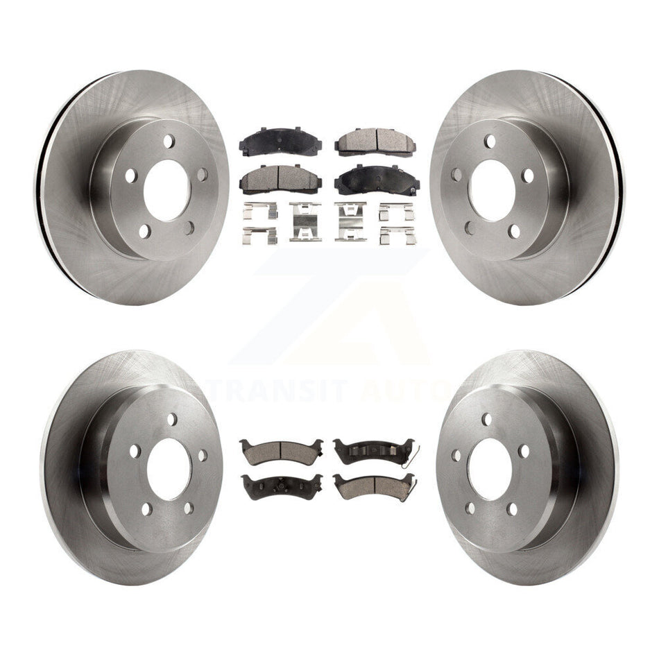 Front Rear Disc Brake Rotors And Ceramic Pads Kit For 2001 Ford Explorer AWD 4WD From 01 02 K8T-100888