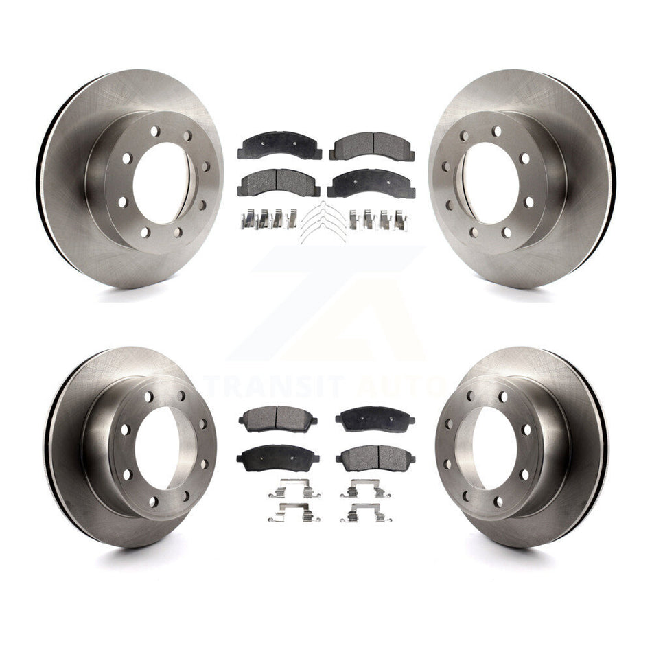 Front Rear Disc Brake Rotors And Ceramic Pads Kit For Ford F-250 Super Duty K8T-100907
