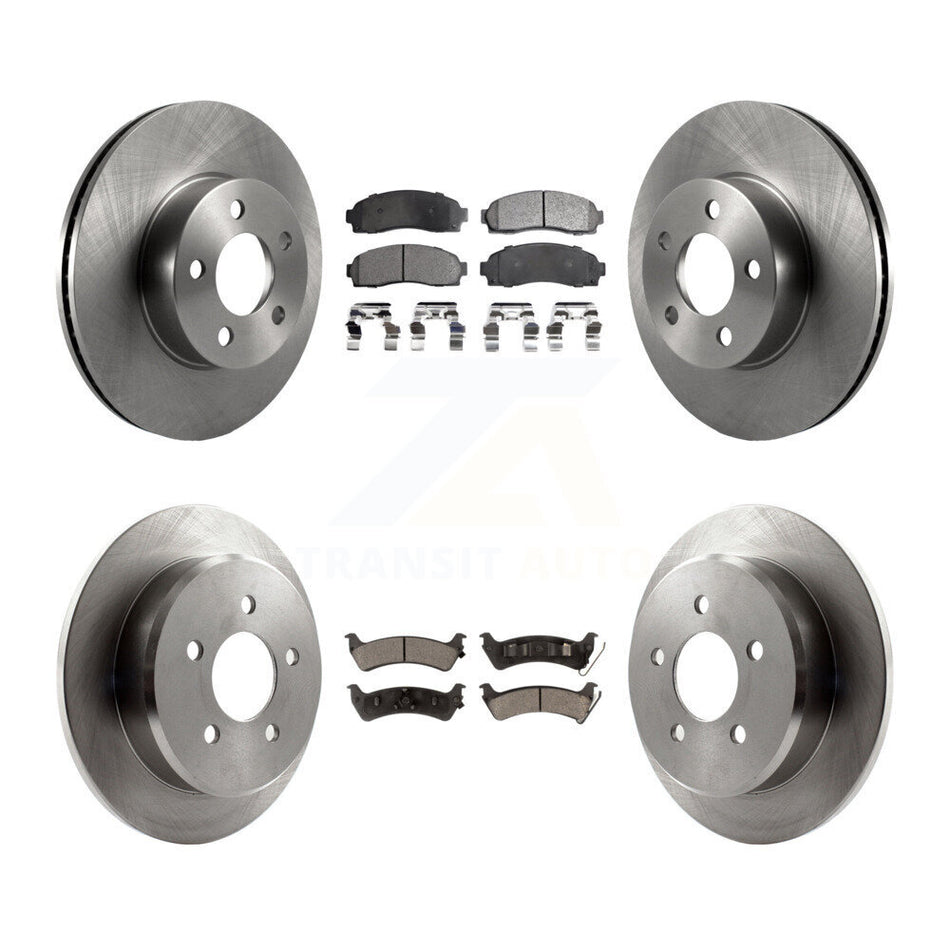 Front Rear Disc Brake Rotors And Ceramic Pads Kit For Ford Explorer Sport Trac 4WD K8T-100912