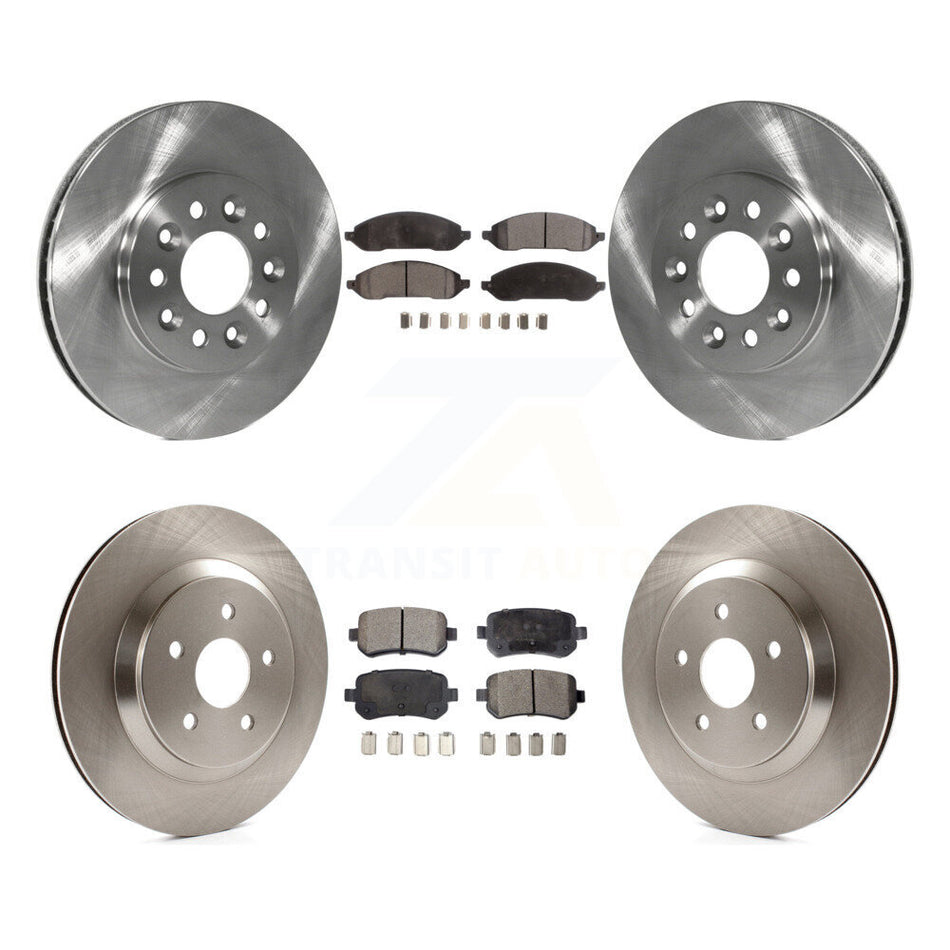 Front Rear Disc Brake Rotors And Ceramic Pads Kit For 2004-2007 Ford Freestar Mercury Monterey K8T-100923