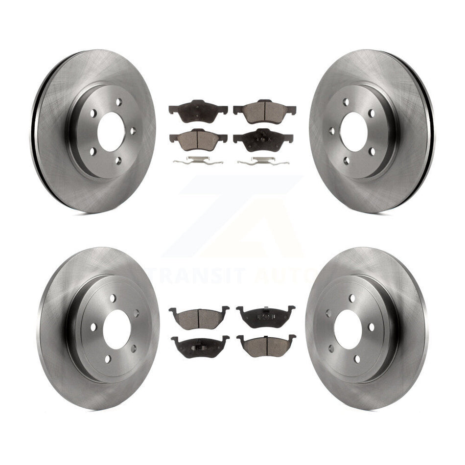 Front Rear Disc Brake Rotors And Ceramic Pads Kit For Ford Escape Mercury Mariner K8T-100925