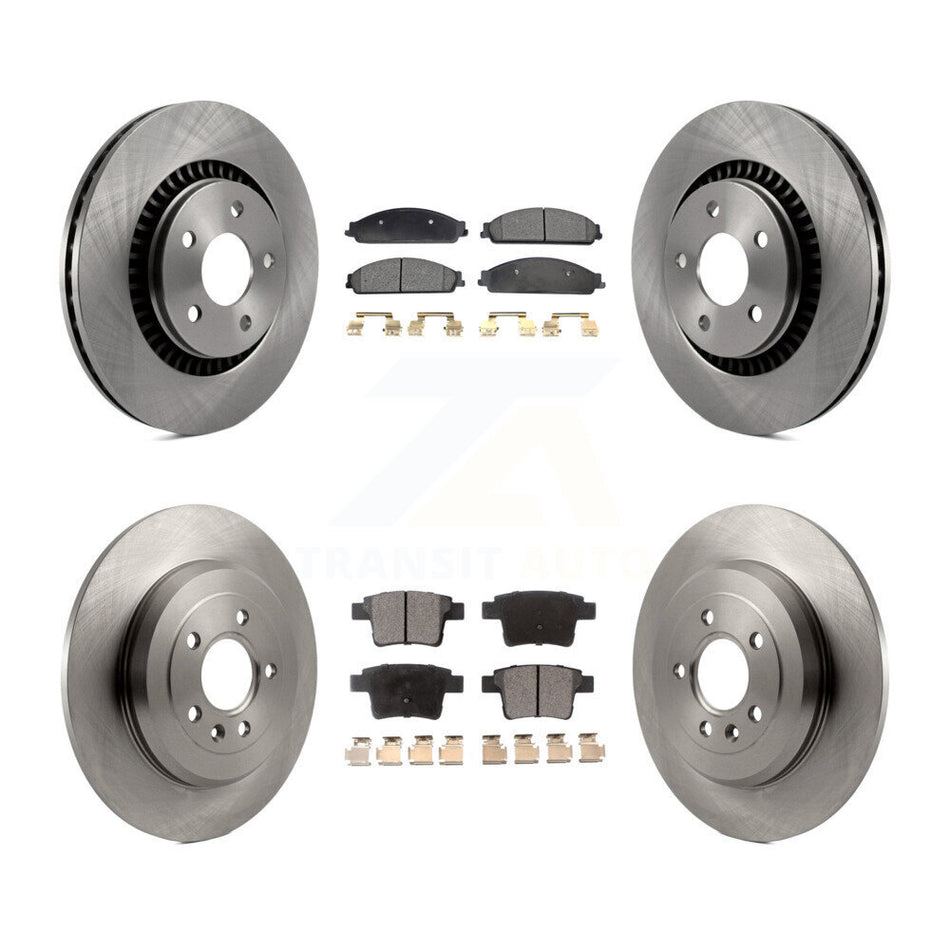 Front Rear Disc Brake Rotors And Ceramic Pads Kit For Ford Five Hundred Freestyle Taurus Mercury Montego X Sable K8T-100931