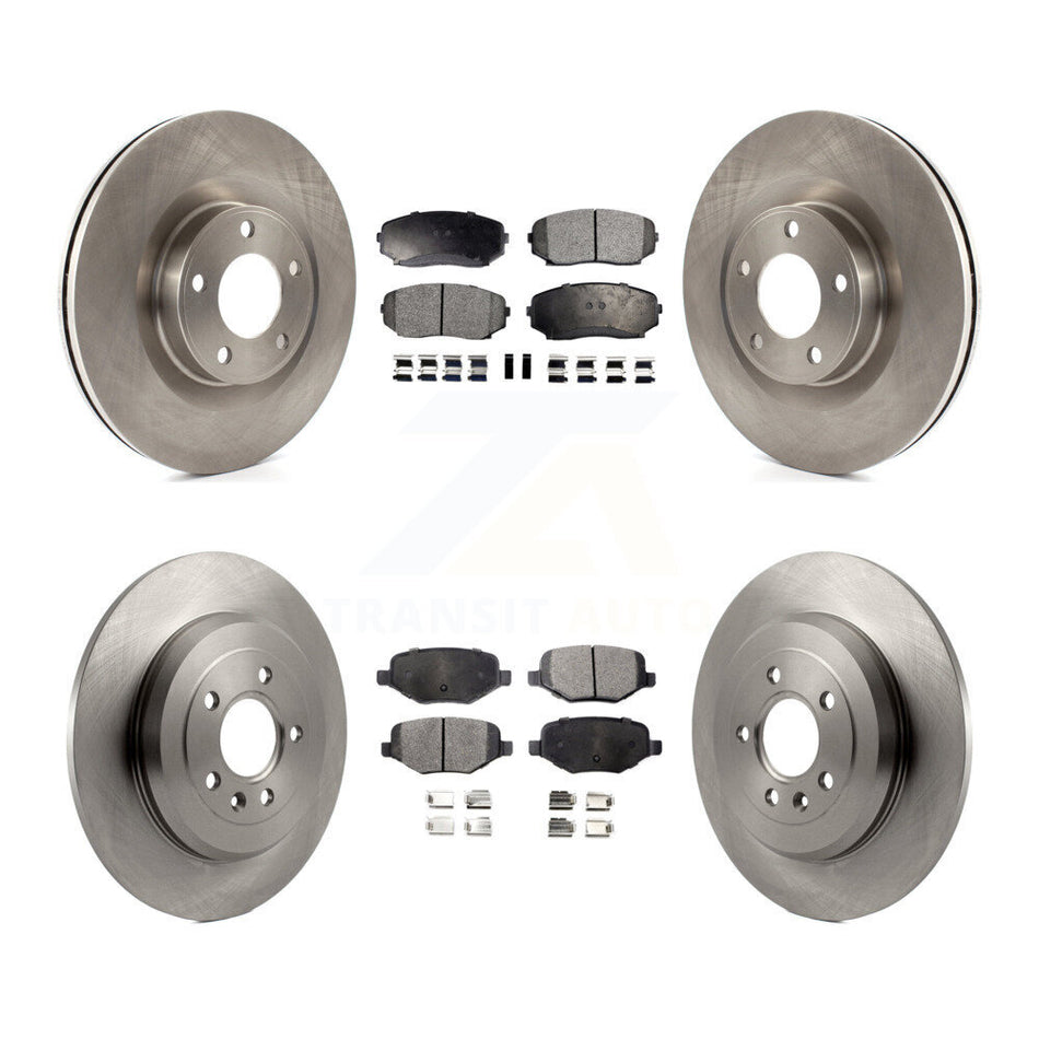 Front Rear Disc Brake Rotors And Ceramic Pads Kit For Ford Edge Lincoln MKX K8T-100955