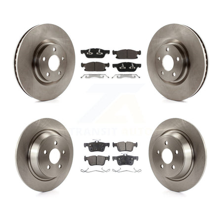 Front Rear Disc Brake Rotor Ceramic Pad Kit For Ford Edge With 316mm Diameter K8T-100982